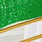 1 Piece Emerald Green Sequin Spandex Chair Cap 13.5 inch by 10 inch Event Cover